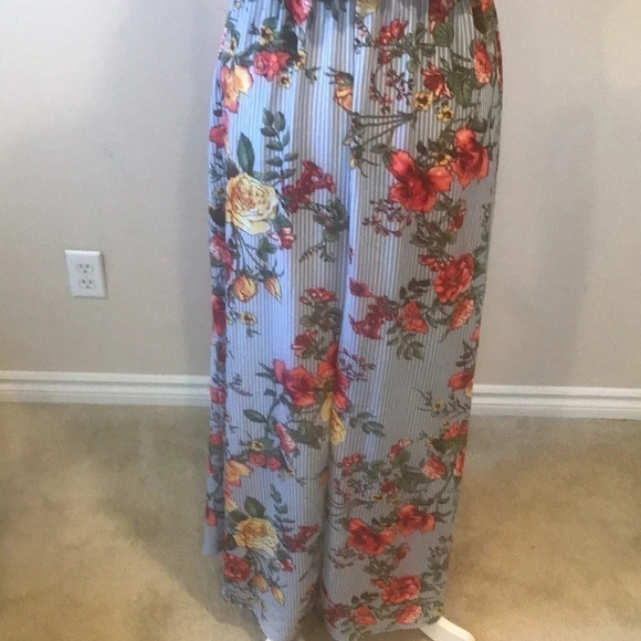 NWOT SCOBE Spring Summer Floral Maxi Halter Dress Size L - Picture 7 of 14